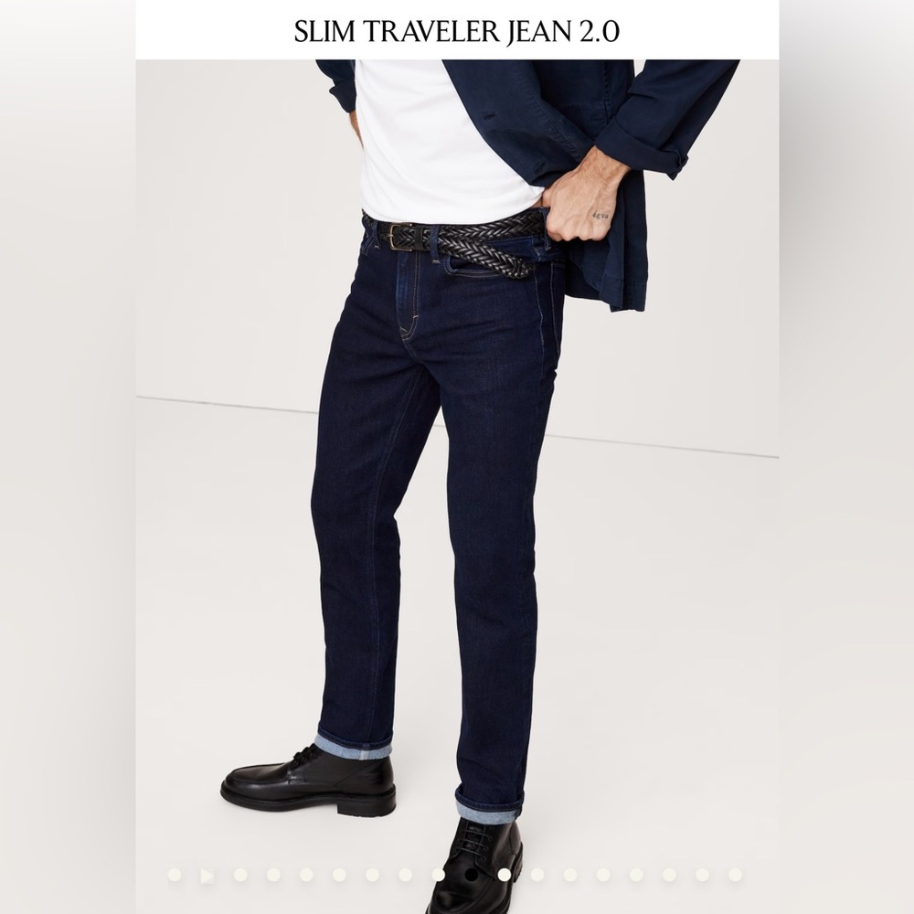 Brand New Banana Republic Slim Traveler Jean 36x30